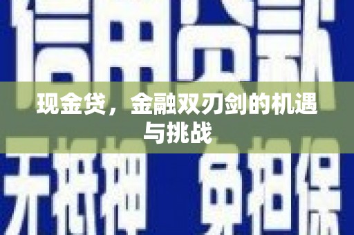 槐荫现金贷，金融双刃剑的机遇与挑战
