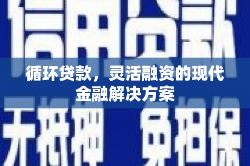 锡林浩特循环贷款，灵活融资的现代金融解决方案