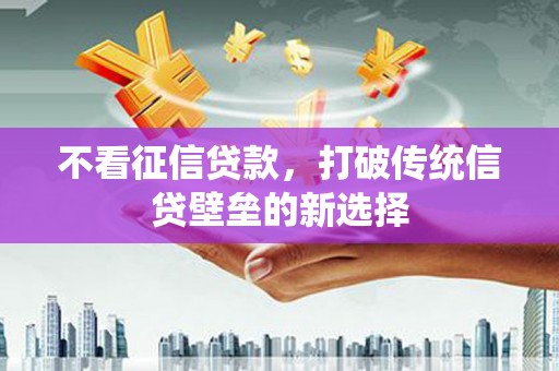 罗定不看征信贷款，打破传统信贷壁垒的新选择