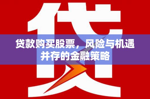 福海贷款购买股票，风险与机遇并存的金融策略