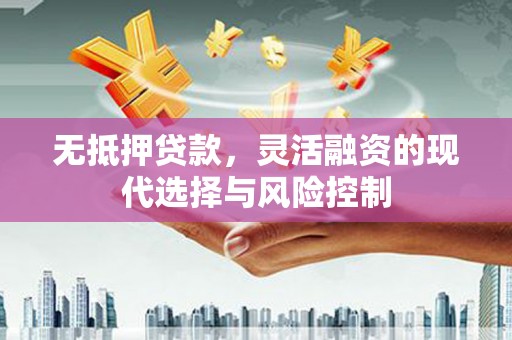 天河无抵押贷款，灵活融资的现代选择与风险控制