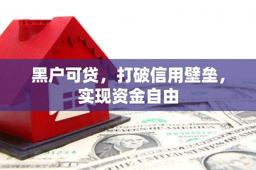 旅顺口黑户可贷，打破信用壁垒，实现资金自由