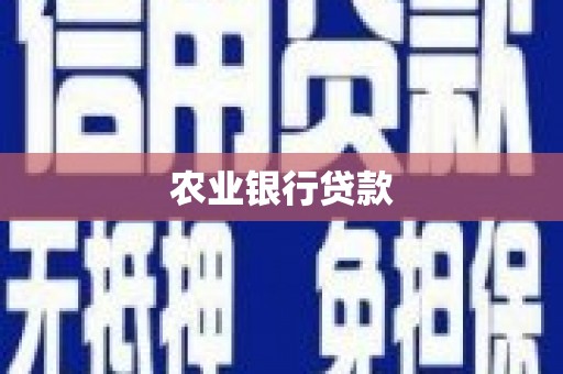 阳高农业银行贷款