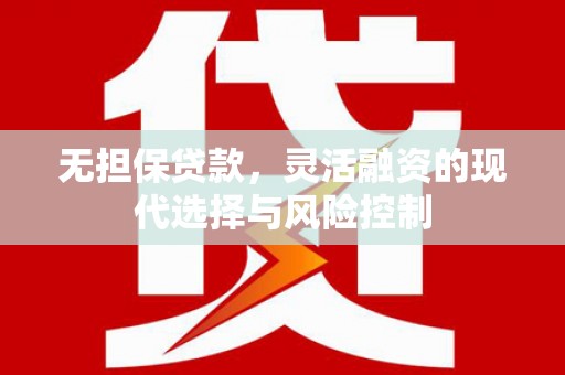 永平无担保贷款，灵活融资的现代选择与风险控制