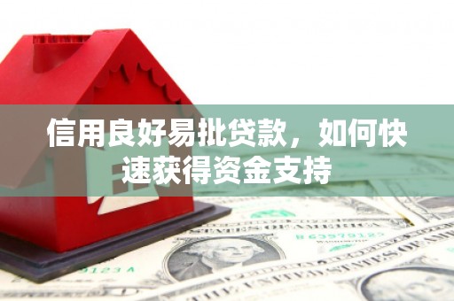城中信用良好易批贷款，如何快速获得资金支持