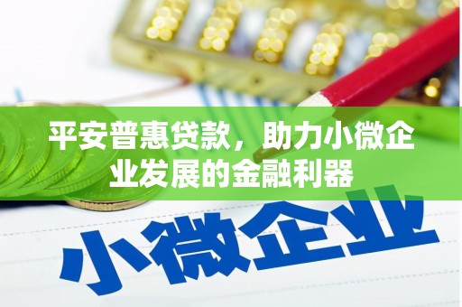 三江平安普惠贷款，助力小微企业发展的金融利器
