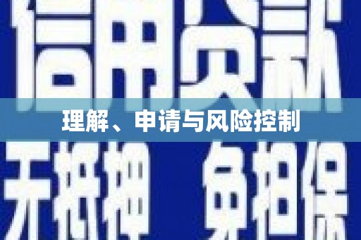 望谟理解、申请与风险控制